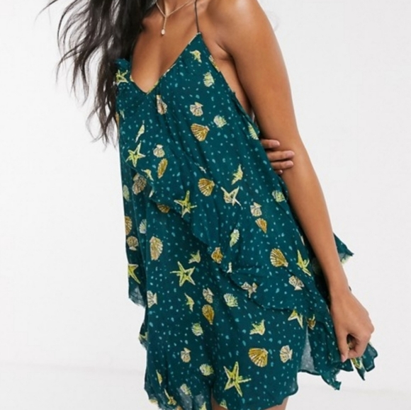 Free People Dresses & Skirts - Free People Sunlit Halter Mini Dress, L, NWT